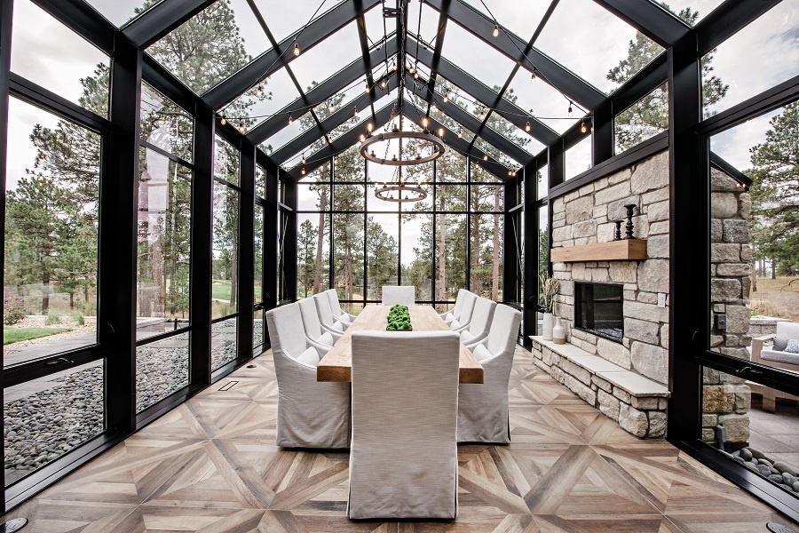 Glass Room from All About Home Design's 2021 Parade home