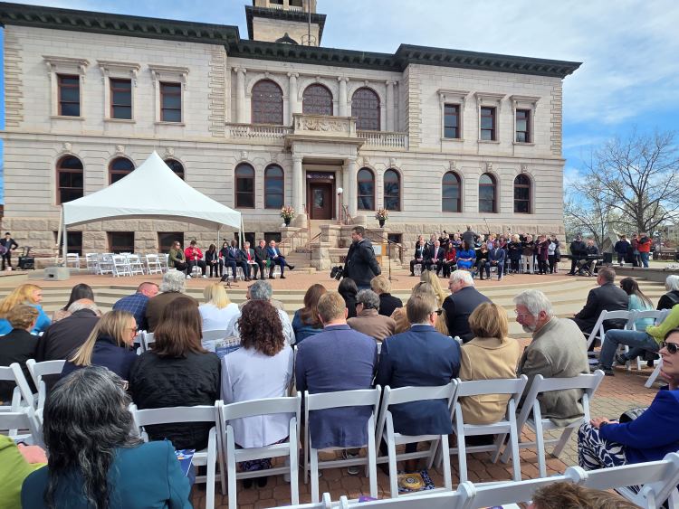 Crowd at Colorado Springs councilmember swearing in ceremony