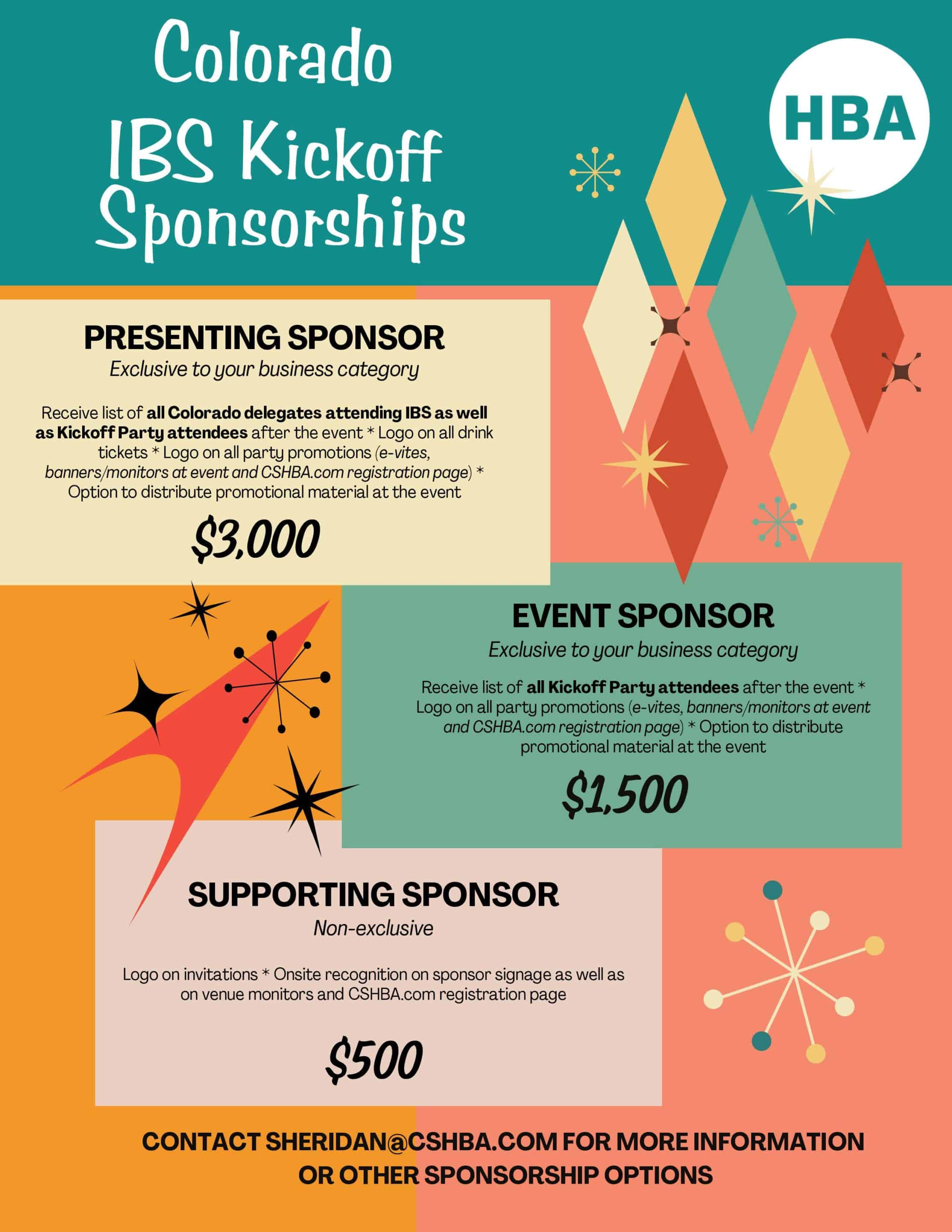 IBS kickoff sponsorship levels